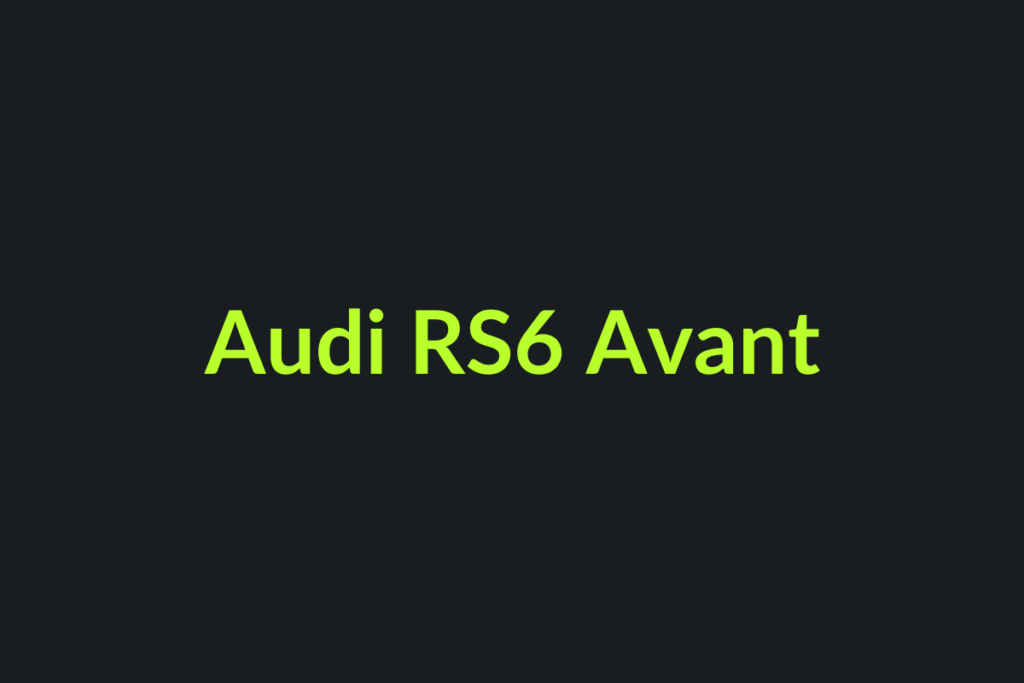 Audi RS6 Avant