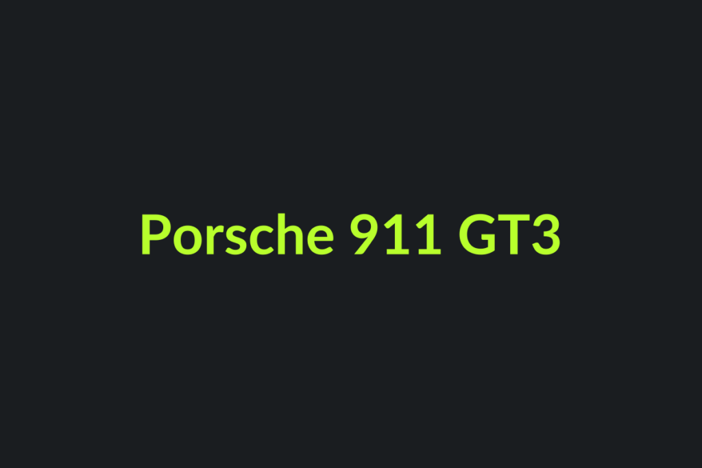 Porsche 911 GT3